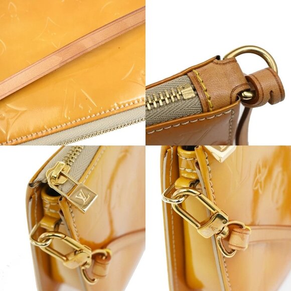 LOUIS VUITTON Flower Lexington Hand Bag Monogram Vernis Yellow M92246 64YH472 - Picture 8 of 13